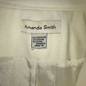 Amanda Smith Jackets & Coats - Creme Jacket/Blazer by Amanda Smith ~ Size 12 Amanda Smith Jackets & Coats - Creme Jacket/Blazer by Amanda Smith ~ Size 12